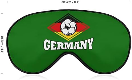Германија фудбалски фудбалски фудбалски фудбал за спиење маска за очи за очи со прилагодлива лента за слепите за патувања за авиони
