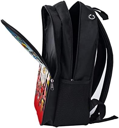 Аоблох игра ранец со лесна торба со лесни аниме 3Д печатење ранец за патувања унисекс голем капацитет ден пакет игра 4-една големина