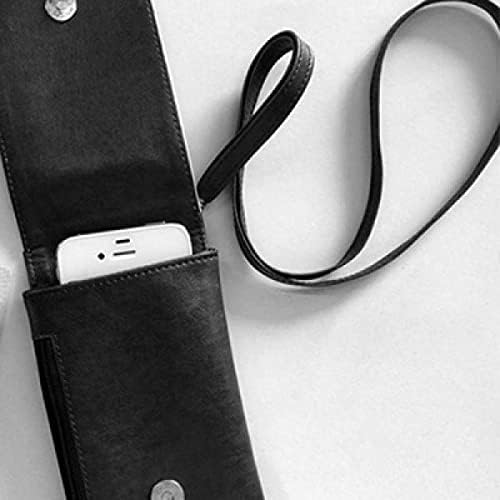 Риба близнаци Таичи образец телефонски паричник чанта што виси мобилна торбичка црн џеб