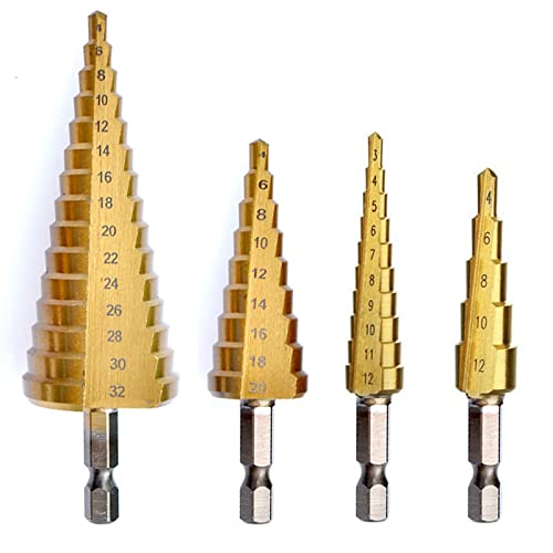 3-12 4-12 4-20 4-32mm HSS права жлеб чекор вежба бит дрво метална дупка секач за дупчење на конуси за дупчење