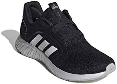 Adidas Women's Edge Lux 5 трчање чевли, основно црно/бело/мат сребро, 7,5