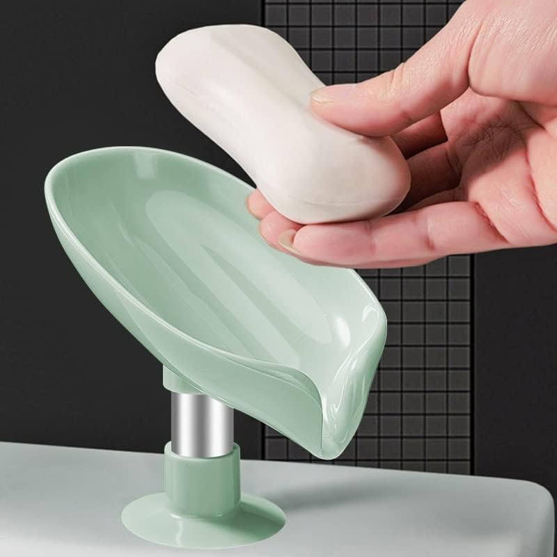 ZCMEB LEAF SHAIT SOAP BOX BALUS BALUSE SOAP SOAP држач за складирање на сунѓер за складирање без вода
