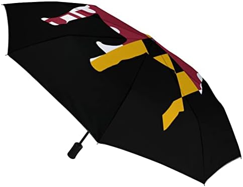 Знаме На Питбул Мериленд 3 Пати Автоматско Отворање Затворање На Анти-УВ Чадор За Патување Чадор Преносни Летни Чадори