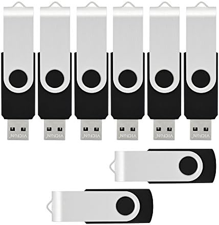 Vicfun 8 пакет 32 GB USB Flash Drive 32 GB USB меморија стап 8PCS USB 2.0- Црно