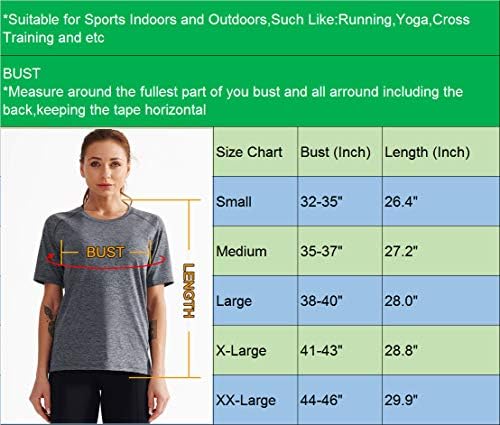 Нелеус женски јога врвот брзо суво атлетско трчање кошули за вежбање