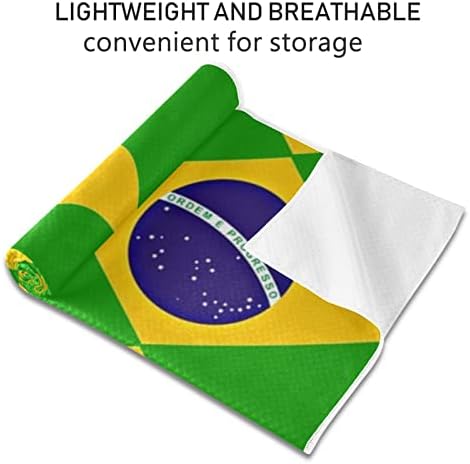 Augenserstan yoga Blackbet Brazil-Flag-Proud-Soccer јога пешкир јога мат пешкир