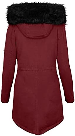 Зими зимски палта, жени палта плус големина руно наредени кадифен качулка топло дебели јакни од надворешна облека со џебови