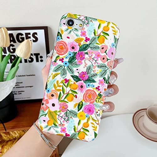J.west ipod touch 7 case, ipod touch 6/5 кутија, мек шок-отпорен симпатичен цветен телефон заштитен капак за жени, дизајн на градинарски