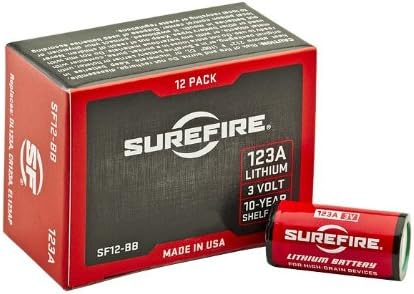 Surefire EDCL2-T рачни/секојдневно носење светло, црна, 1.200 лумен, пакет од 1 & SF12-BB бокс-батерии,