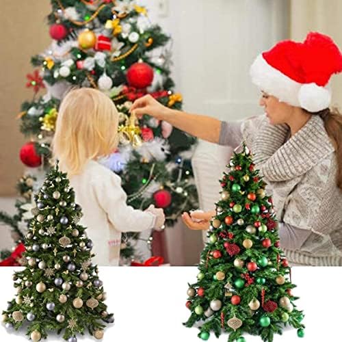 Божиќни украси Божиќни топки, елка виси топки, разнишани пластични топки за Божиќни декорации, топки за украсување на забави 2,3 инчи Шампањ