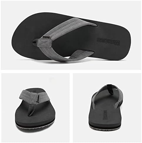 Watelves Mens-Flip-Flops-Thonong-Sandals-со-ARCH-поддржува лесни-вода-чевли со отворени пети удобност лето-пукачи за лето-пука за