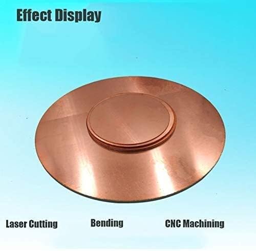 Havefun метална бакарна фолија бакар диск со тркалезен круг, кружна плоча за заптивка, кружен H62 бакар CNC метална обработка на суровини