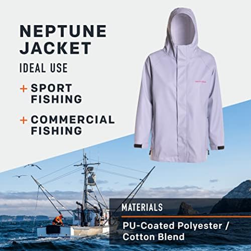 Grundensенска комерцијална јакна за риболов на Нептун | Водоотпорен, прилагодлив