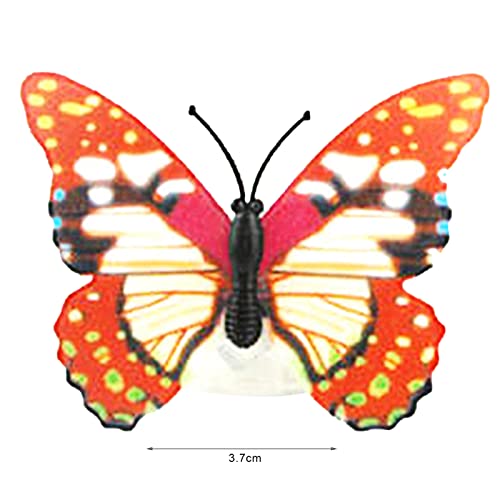 Koqwez33 Пеперутка Декорирање на wallидни украси, 3Д отстранливи decидови од пеперутка, ламба за пеперутка креативна декорација