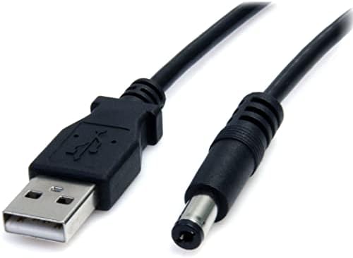 Startech.com 3 ft USB to Type M Barrel 5V DC Power Cable - кабел за напојување - USB до DC Jack 5,5 mm - 3 ft - обликувано - црно - USB2Typem