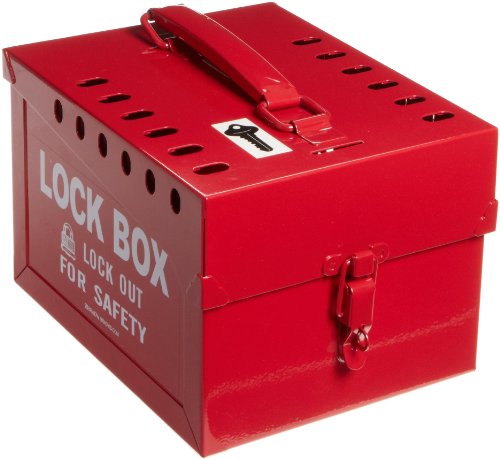 Кутија за заклучување на екстра -големи групи на Брејди, челик - 51171, црвено