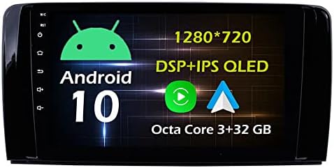 9 3+32GB Android 10 Во Цртичка Автомобил Стерео Радио Одговара За Mercedes Benz R Класа W251 R280 R300 R320 R350 R63 2006-2013 Главата Единица