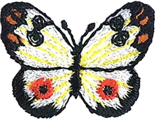 Пеперутки монарх - мини лепенка - шие железо на, оригинално везено уметничко дело - лепенка - 0,75 x 1,13