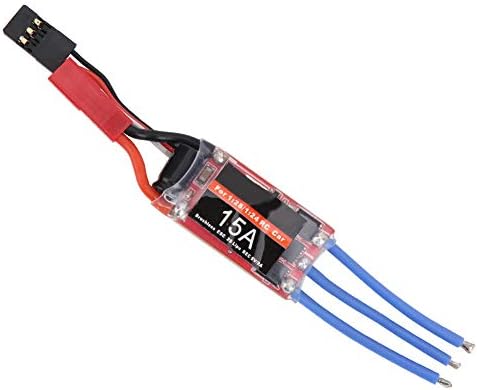 Контролер на електронска брзина на VGeby, 15A RC мотор електронски контролер за брзина на четка без четка за далечински управувач за надградба