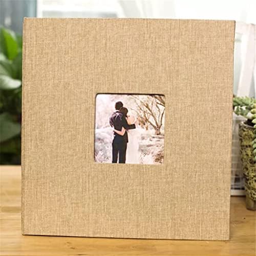 N/A 16inch Linen DIY Фото албум loversубовници роденденски подарок за свадбени фотографии со свадби за занаети за хартија за занаети