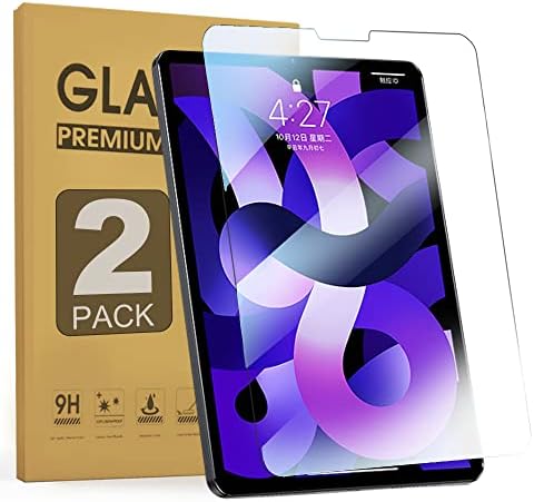 Зенрих [2PACK] Заштитен стаклен екран заштитник за iPad Air 5th Gen 2022/Air 4 -ти Gen10.9/iPad Pro 11 инчи со анти -сјај и анти -сино светло