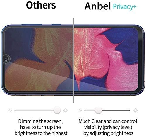 Anbzsign [2 Пакет] Samsung Galaxy A01 И Galaxy M01 Заштитник На Екранот За Приватност, [Целосна Покриеност] [Пријателски За Случај] Анти-Шпион