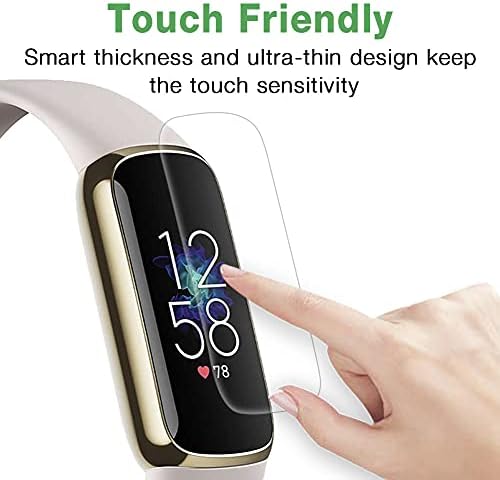 SOONORY Компатибилен Со Fitbit Lux Заштитник На Екранот, 4 Пакет Целосна Покриеност Надградена Tpu Јасен Филм Со Анти-Нула И HD Заштитник