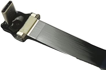 Постојан Краток Црн FFC USB C FPV Рамна Тенка Тенка Лента FPC КАБЕЛ USB Тип - C 90 Степен До Стандарден USB А за синхронизација и Полнење