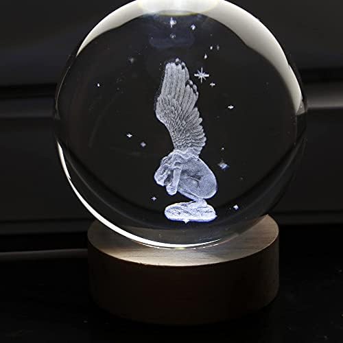 Vskikris 3D ласерски колена ангел подароци кристално стакло ангел фигурини за роденден за роденден Денот на вineубените Денот