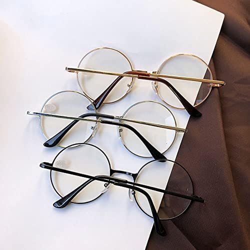Компјутерски Очила Тркалезна Хиперопија Очила, Тркалезна Метална Рамка Очила, Светлина Блокирање Очила