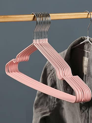 Закачал за облека од облека од Абекх одговара на закачалки за облека од 10 парчиња железо закачалка поставена за џемпери, палто, јакни, панталони,