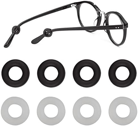 Јесбткс 4-Пар Силиконски Очила Ушни Куки Совети Прстен Ракав Анти-Лизга Круг Очила