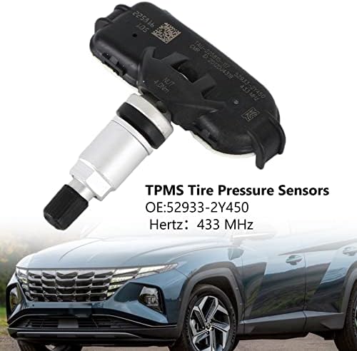 Сензор за притисок на гуми во гума 1x TPMS 52933-2Y450 се вклопува за Hyundai IX35 LM 2013/09-/12, IX35 High Line 2013/01-2015/09,