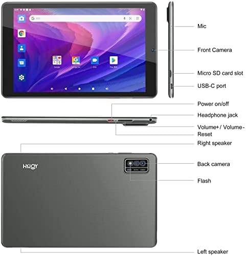Hyjoy Tablet 9 инчен Android 10 Quad-Core 2 GB RAM 32 GB ROM IPS HD Display 4000MA