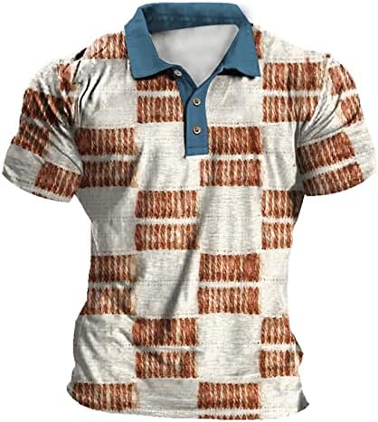 Машки кошули Rtrde, ребрави јака со кратки ракави мода, обична цврста боја обична пролет и лето редовно вклопување кошули