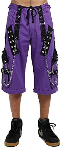 Врвен Квалитет Готски Трип Menство Мажи Панталони Алтернативни Панк Рок Трансформатор Панталони Виолетова Широка/САД