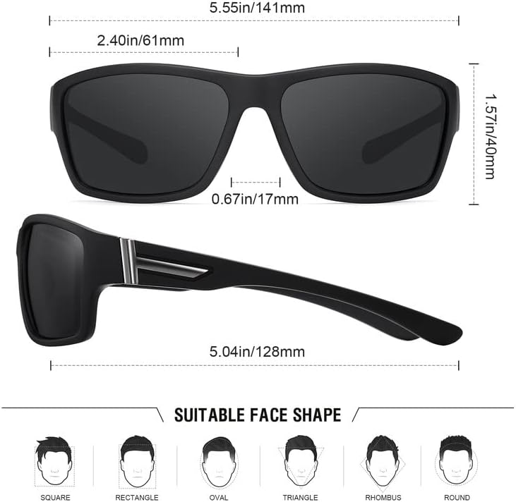 Дикиве Очила За Сонце Мажи Поларизирани Спортски Очила За Сонце За Мажи Жени