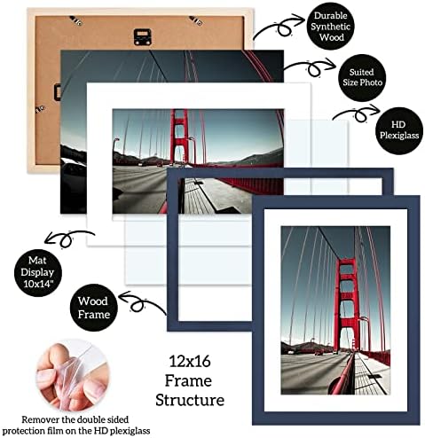 12x16 Рамки за слика Дијамантски рамки за сликање Постери изработени од цврсто дрво, приказ на слики 10x14 со мат или 12х16 без