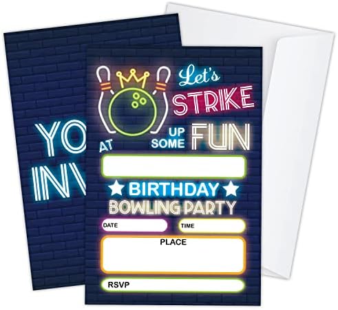 Хаипино 20 Парчиња Картички За Покана За Роденденска Забава Со Пликови - Материјали За Прослава На Роденденска Забава-JY496