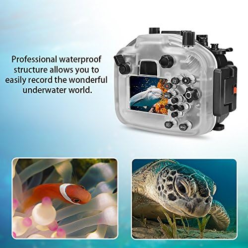 Seafrogs за Canon EOS M5 40M/130ft Подводна камера куќиште водоотпорен случај