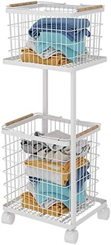MTYLX Отстранлива кујна полица, решетка за складирање Дома Декоративна количка 360 ° вртење на касто за вртење метална рамка дневна соба бања