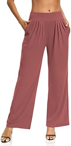 Сарин Метјус женски јога џемпери лабави удобни широки панталони за нозе влечење салон за пижама џогери со џебови