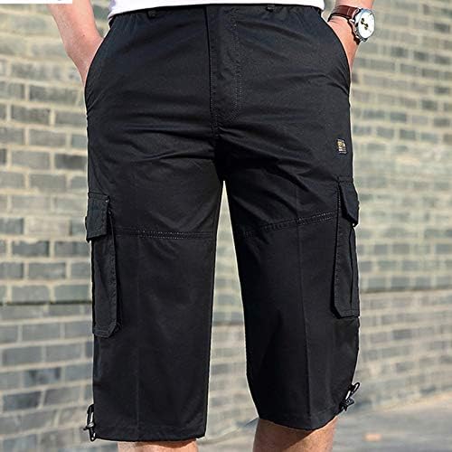 Pocket Pocket Sports Sports Color Casual Mens Pants летни шорцеви цврсти боди -билдинг машки панталони во затворен простор