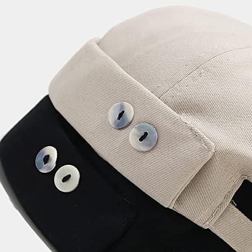 Унисекс памук Стилска капа на докер без прицврстувач со прилагодлива тока морнар хип-хоп без черепи за облици