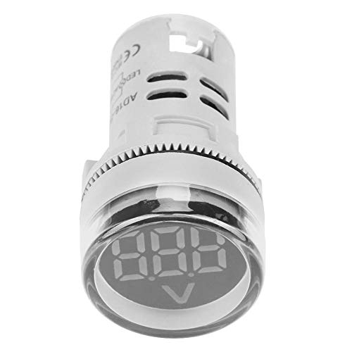 FtVogue Round LED сигнал светло светло ламба AC дигитален дисплеј Волтметар Индикатор за мерач на мерач на мерач на мерач на светлосен