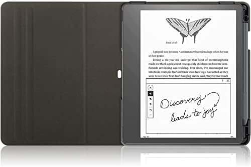 Sakenitly Case со послужавник за пенкало за Kindle Scribe објавен во 2022 година, склоп на куќиште, поддржува прилагодување на ротацијата 360