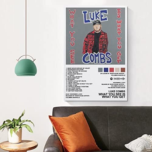 BMXRX Лук Комбс-Она што го гледате е она што го добивате платно постери wallидна уметност спална соба канцеларија соба декор подарок за необјавен