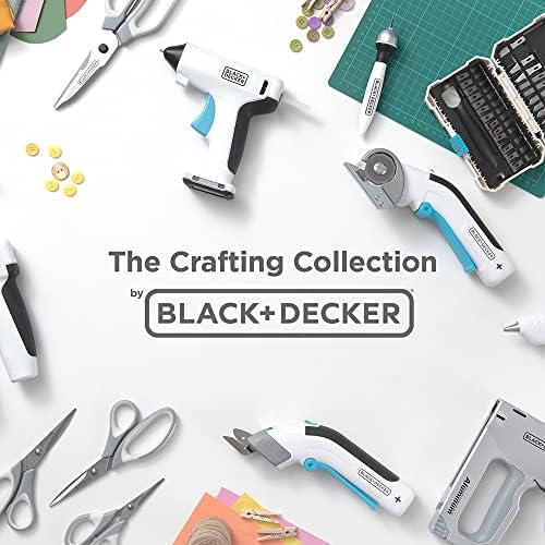 Black+Decker 4V Max Rotary Cutter, безжичен, USB полнење, бело