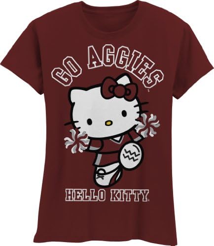 NCAA Auburn Tigers Hello Kitty Pom Pom Girls's Crew Tee кошула