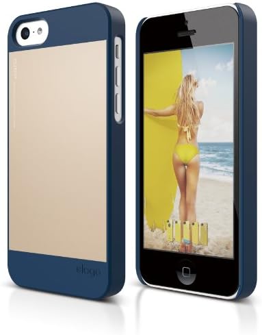 Елаба S5C Облека Морф Алуминиум и Поликарбонат Двојна кутија за iPhone 5C + HD професионален филм Вклучен - Целосно пакување на малопродажба